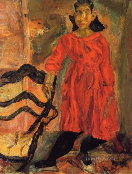 Famous Abstract Painting - girl in red Chaim Soutine Expressionism